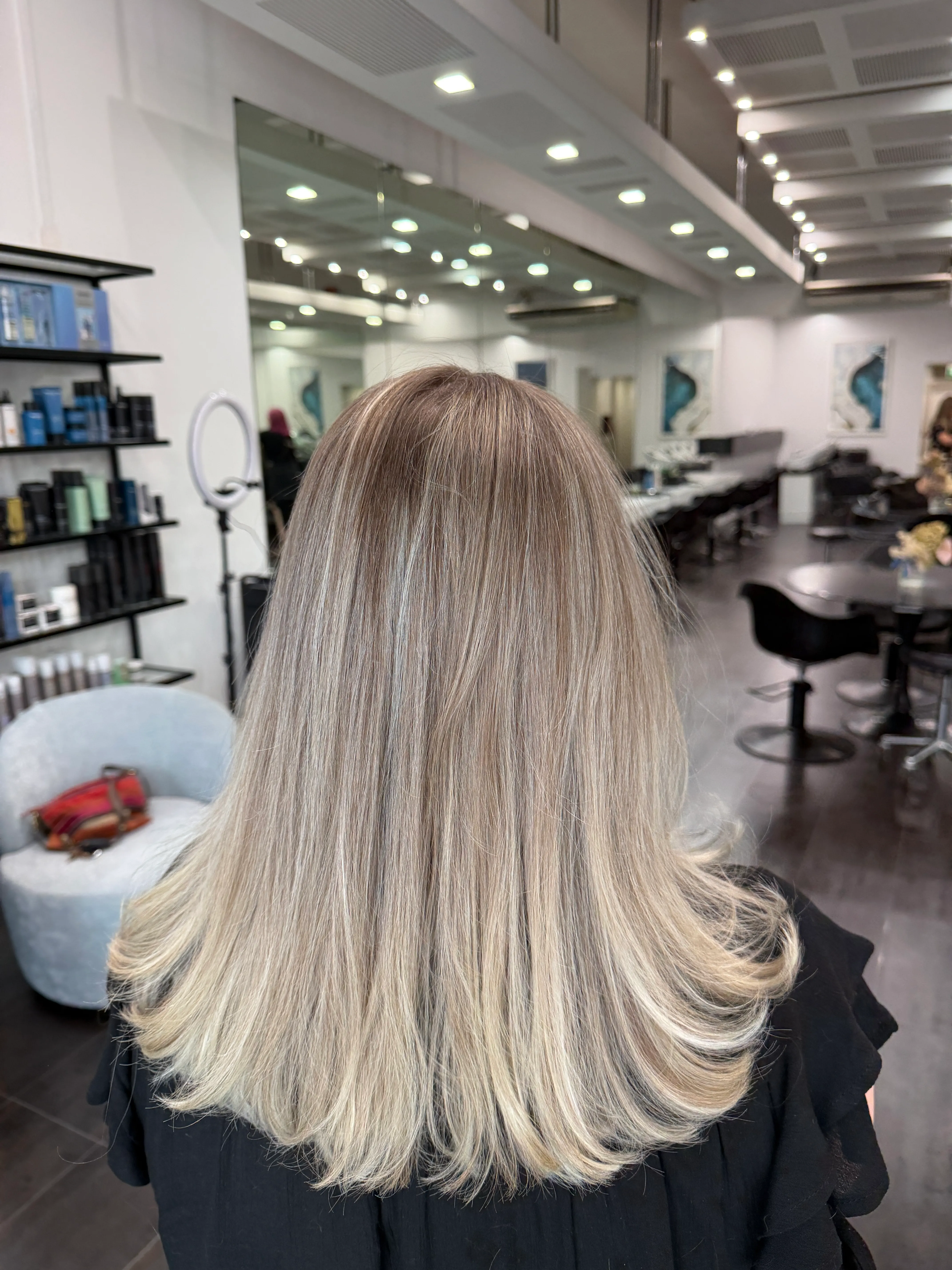 Balayage back view by Salon Ayre, boutique hair salon in Mentone VIC