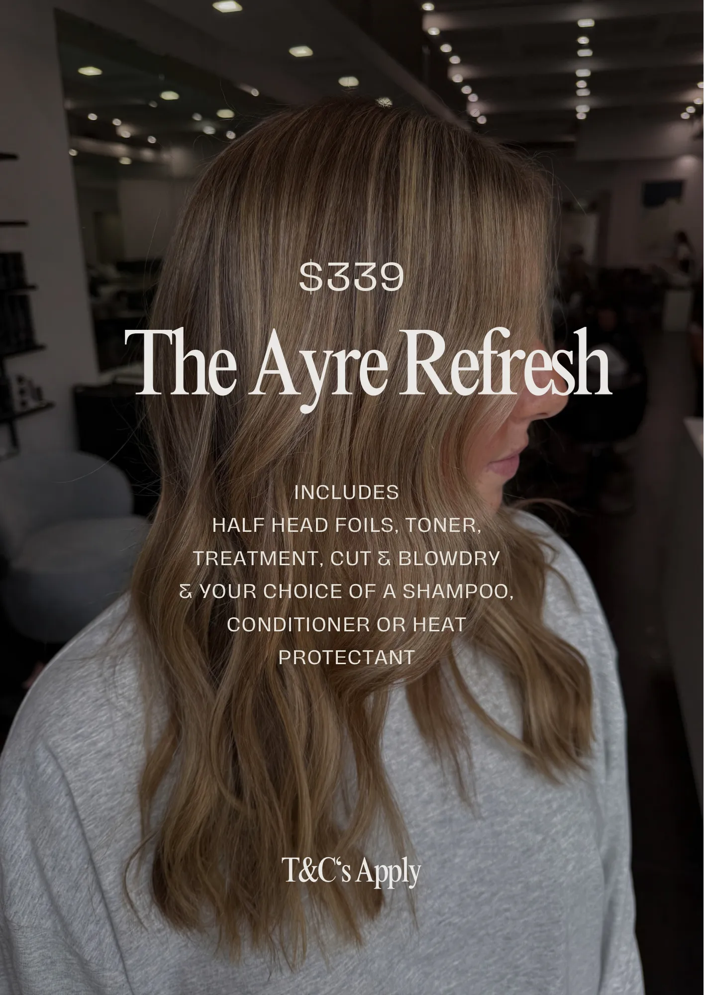 Soft beige balayage by Salon Ayre Mentone, featured in The Ayre Refresh package